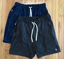 Usado, (2) Lote de shorts masculinos Vuori Ponto S suor desempenho academia caminhada elástica comprar usado  Enviando para Brazil