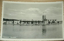 41400 AK Böhmen Marienbad Playa Vista A Terraza Soleada Paraguas Agua, usado comprar usado  Enviando para Brazil
