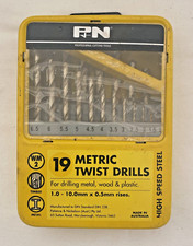 Conjunto de brocas P&N (Patience & Nicholson) 19 peças métricas HSS 1-10mm Austrália comprar usado  Enviando para Brazil