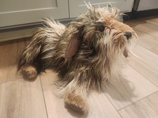 Folkmanis Brown SHAGGY DOG boneco de mão corpo inteiro 17" brinquedo realista de pelúcia, usado comprar usado  Enviando para Brazil