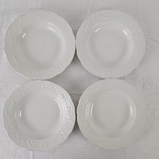 Assiettes creuses blanches d'occasion  Saint-Macaire