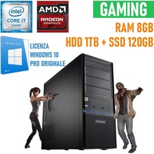 PC computador montado jogos I7 8GB SSD 120GB+HDD 1TB AMD Radeon comprar usado  Enviando para Brazil