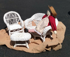 Vintage white wicker for sale  Manheim
