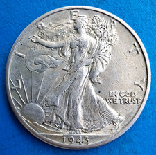 Etats-Unis United States USA , Walking Liberty 1/2 half dollar 1943 D km 142 comprar usado  Enviando para Brazil