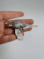 Vintage pheasant pin for sale  BOLTON