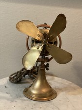 Raro Antigo Ventilador Elétrico GE Lâminas de Latão Base Carcaça Pat 1895 1901 1903 8"  comprar usado  Enviando para Brazil