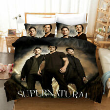 Usado,  Conjunto de roupa de cama Supernatural 3 peças fronhas conjunto de capa de edredom # comprar usado  Enviando para Brazil