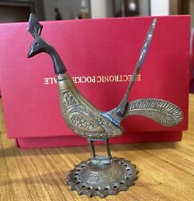 Scultura bronzo pavone usato  Beinasco