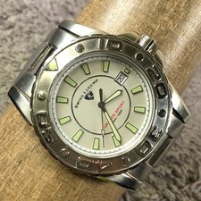 Swiss Legend relógio masculino 10002633 grande data esporte quartzo tom prata 42mm 7 1/4" comprar usado  Enviando para Brazil