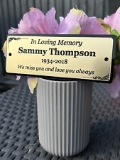 Placa de banco comemorativo, placa de marcador de jardim túmulo memorial personalizada presente comprar usado  Enviando para Brazil