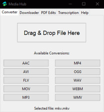 MediaHub - Conversores de mídia, downloader, editor de PDF e ferramenta de transcrição comprar usado  Enviando para Brazil