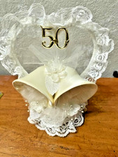 Decoração elegante para bolo ou presente de aniversário de 50 anos de casamento, usado comprar usado Decoração elegante para bolo ou presente de aniversário de 50 anos de casamento, usado comprar usado  Enviando para Brazil
