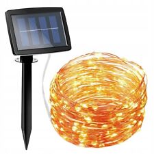 150 LED LAMPKI SOLARNE OGRODOWE WODOODPORNE 10M, używany na sprzedaż  PL