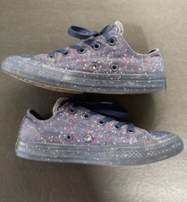 Usado, Tênis Converse CTAS azul marinho/azul/vermelho splatter masculino tamanho 1 comprar usado  Enviando para Brazil
