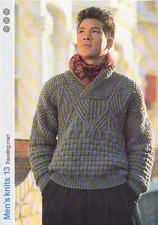 Knitting pattern men for sale  ANDOVER