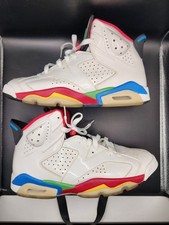 Usado, 2008 Jordan Retro 6 Jogos Olímpicos de Pequim Masculino EUA Tamanho 10 Branco Multicolorido 325387-161 comprar usado  Enviando para Brazil