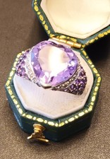 ring amethyst heart for sale  BUNGAY