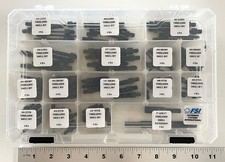 NOVO FSI 1/4-28 UNF 92 peças haste roscada conjunto de brocas de aviação com extensões comprar usado  Enviando para Brazil