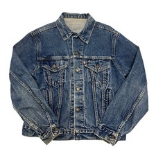 Jaqueta caminhoneiro jeans vintage Levi's 70506 azul masculina L 40R feita nos EUA aba vermelha comprar usado  Enviando para Brazil