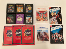 Lote de cartuchos de videogame vintage Atari 2600 + catálogos folhetos Atari Force comprar usado  Enviando para Brazil