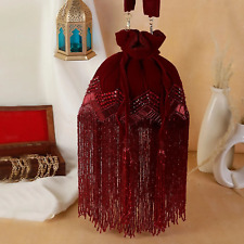 Bolsa Potli marrom presente de casamento bolsa exclusiva bolsa bordada nupcial indiana comprar usado  Enviando para Brazil