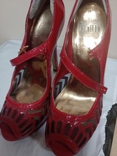 Faith red patent for sale  COLCHESTER