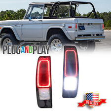 2x lanternas traseiras de LED vermelhas fumê para 67-72 Ford Truck F100/250/350 E100 E200 Bronco, usado comprar usado  Enviando para Brazil