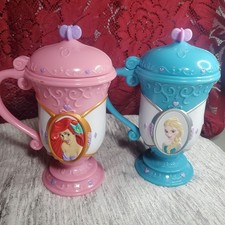 Copos de plástico Disney On Ice Frozen Princesses Elsa & Anna Ariel 6" comprar usado  Enviando para Brazil