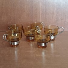Tasse verre ambré d'occasion  Aubin