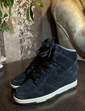 Tênis Nike Dunk Sky Hi preto quadra cunha escondida camurça 528899-014 feminino tamanho 6.5 comprar usado  Enviando para Brazil