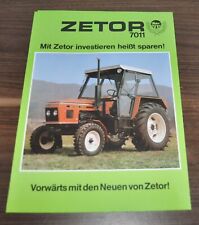 Używany, Zetor 7011 Specyfikacja ciągnika Broszura Broszura Broszura na sprzedaż  PL
