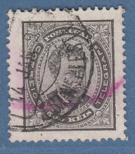 Portugal 1880 König Luis I. Höchstwert 500 Reis schwarz Mi.-Nr. 58yB gestempelt  comprar usado  Enviando para Brazil