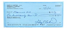 Cheque bancário assinado Gary Carter Montreal Expos #9987 BAS comprar usado  Enviando para Brazil