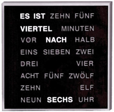 Led wörteruhr wortuhr gebraucht kaufen  Hermsdorf