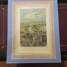 Vecchia xilografia stampa usato  Viadana