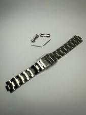 20mm Seiko Oyster Bracelet Stainless Steel Watch Strap | Curved Lug Ends Band comprar usado  Enviando para Brazil