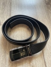 Cinto masculino Mont Blanc mecanismo automático 100% couro genuíno comprar usado  Enviando para Brazil