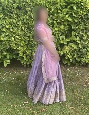 Lilac gold embroidered for sale  CHELTENHAM