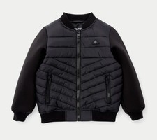 Boys black quilted for sale  WAKEFIELD