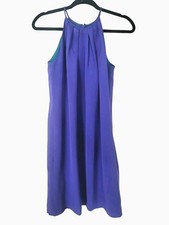 Vestido Jay Godfrey 0 Hagen Shift roxo azul-petróleo colorblock 100% seda comprar usado  Enviando para Brazil
