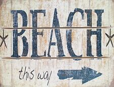 Tin sign beach for sale  Covington