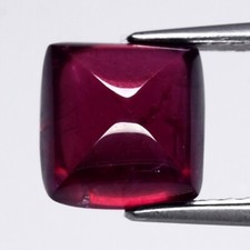 💎 Cabochão quadrado 3,70 ct granada rodolita rosa roxa natural - gema da África, usado comprar usado  Enviando para Brazil