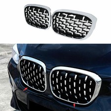 Para BMW X1 2016-19 ABS prata Gypsophila para-choque dianteiro capô central grade malha 2P comprar usado Para BMW X1 2016-19 ABS prata Gypsophila para-choque dianteiro capô central grade malha 2P comprar usado  Enviando para Brazil