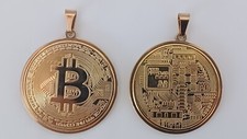 Pingentes de metal, chaveiro, cabide para bolsa Bitcoin Design (conjunto de 2), usado comprar usado  Enviando para Brazil