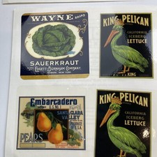 Caixa de laranja - Adesivos de azulejos para vegetais e frutas - 22 adesivos vintage comprar usado  Enviando para Brazil