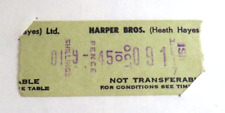 Bus ticket. harper for sale  BARRY