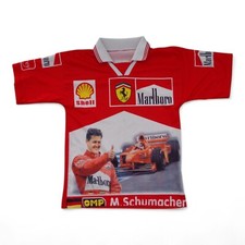 Camisa polo FERRARI Shell Marlboro Michael Schumacher OMP XS vintage anos 90 comprar usado  Enviando para Brazil