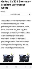 Oxford motorcycle cover for sale  KNARESBOROUGH