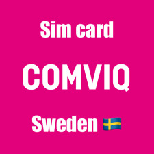 Tarjeta SIM prepago Comviq +46 Suecia segunda mano  Embacar hacia Mexico