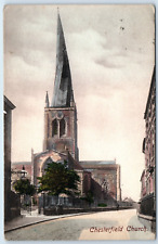 Postcard chesterfield church for sale  TEWKESBURY